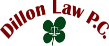 dillon law pc logo shamrock words above